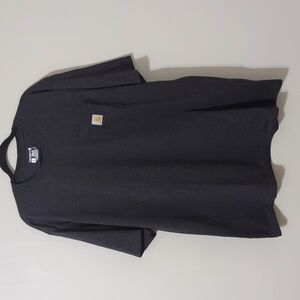 Carhartt Men's Gray Short Sleeve Shirt Size XL Tall